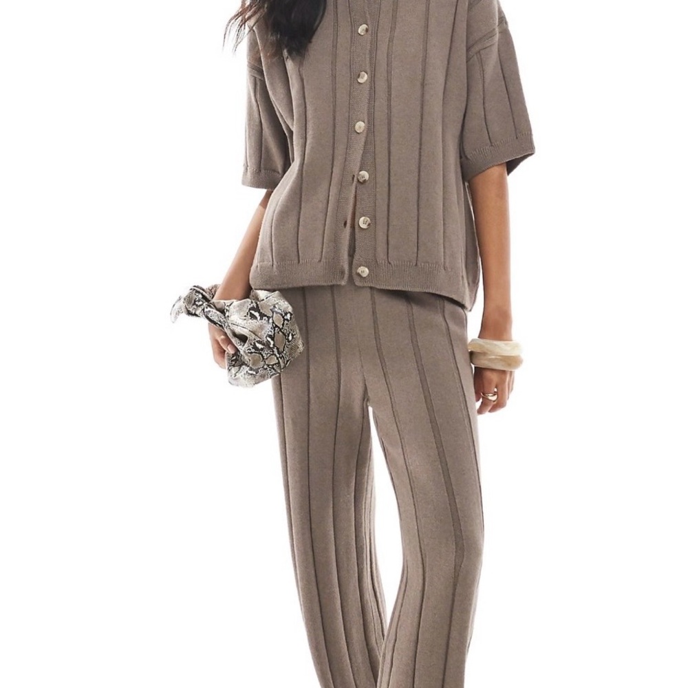 ASOS Taupe Knit Trousers and Top Sweat Set (still sells full price)
